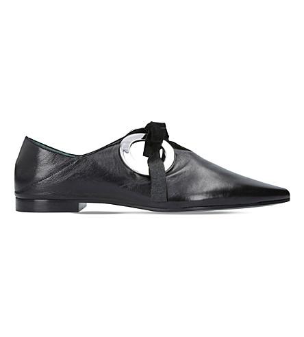 Proenza Schouler Ring Leather Flats In Black | ModeSens