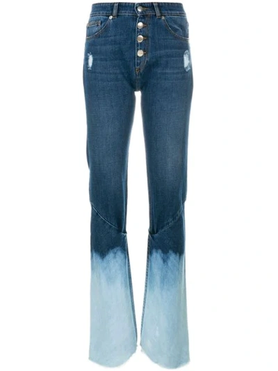 Each X Other Button Bleached Jeans In Bleach Blue