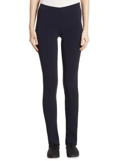 The Row Doco Fitted Skinny Pants In Navy