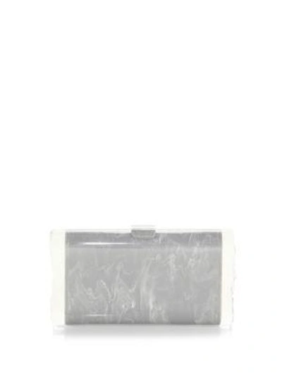 Edie Parker Lara Backlit Clutch In Dove Grey