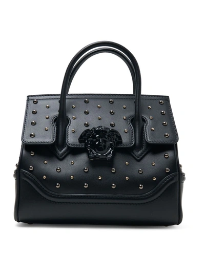 Versace Bag Calf + Studs In Black