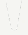 Ann Taylor Crystal Layering Necklace In Silver