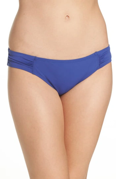 Tommy Bahama Pearl Shirred-side Solid Hipster Swim Bikini Bottom In Old Royal