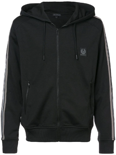 Belstaff Woodlow Hooded Zip Sweatshirt In Black | ModeSens