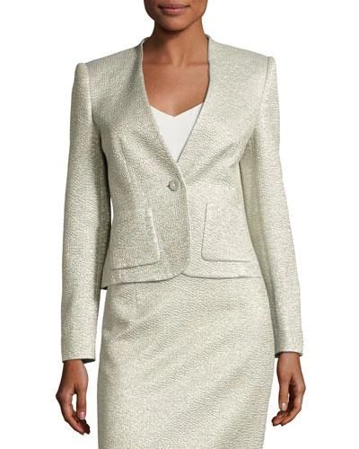 Escada Eve Smoking Jacket, Silver