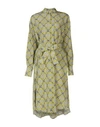 Msgm Knee-length Dress In Yellow