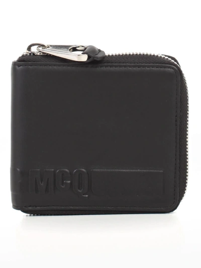 Mcq By Alexander Mcqueen Black Leather Wallet