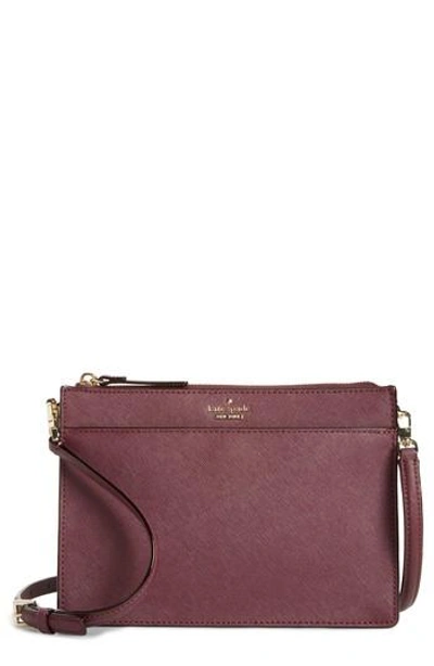 Kate Spade Cameron Street Clarise Leather Shoulder Bag - Purple In Deep Plum