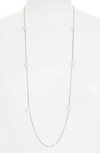 Kate Spade Flying Colors Rock Candy Long Station Necklace In Gold