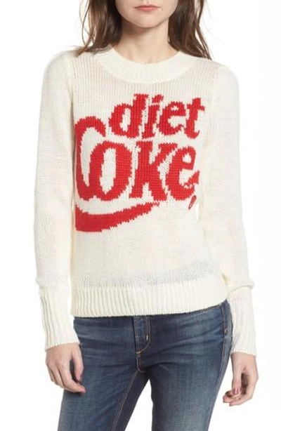 Wildfox Diet Coke Lou Sweater, White, S In Clean White