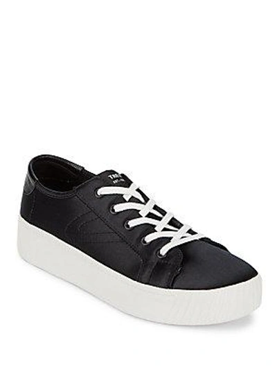 Tretorn Satin Lace-up Sneaker In Black