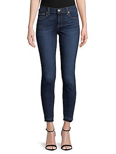 7 For All Mankind High-waist Skinny Jeans In Blue Overcrest