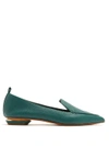 Nicholas Kirkwood Beya Grained-leather Loafers In Green