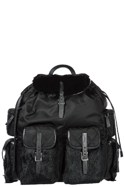 Prada Men's Nylon Rucksack Backpack Travel In Black