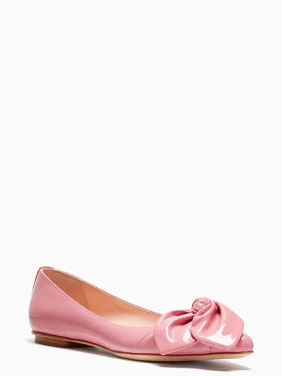 Kate Spade Nancy Bow Flat In Parisian Pink