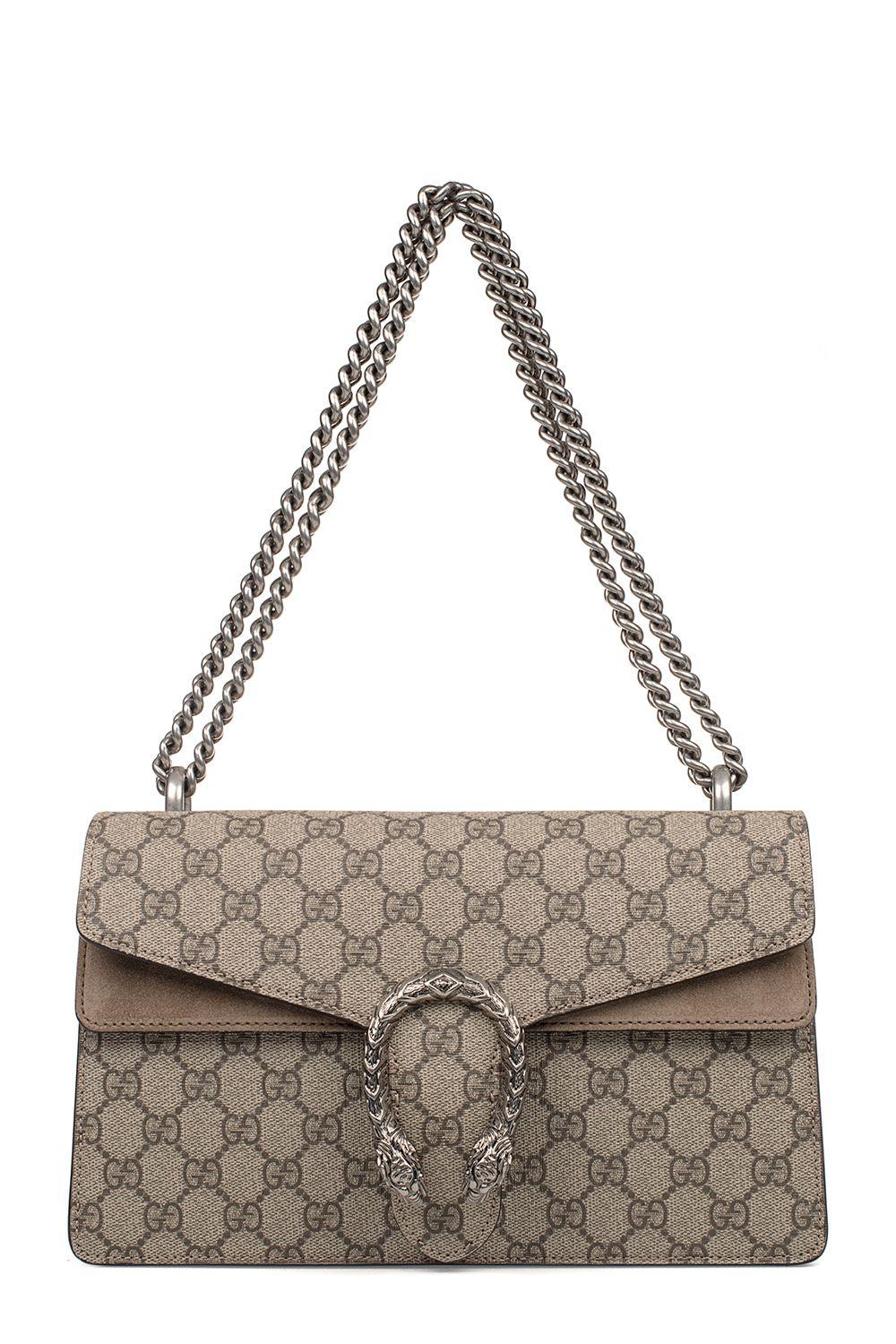 Gucci Sand-brown Medium Dionysus Gg Supreme Shoulder Bag | ModeSens