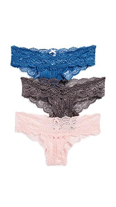 Skarlett Blue Goddess Chikini Briefs 3 Pack In Denim/catty/slate