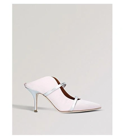 Malone Souliers Maureen Satin Mules In Metal Comb