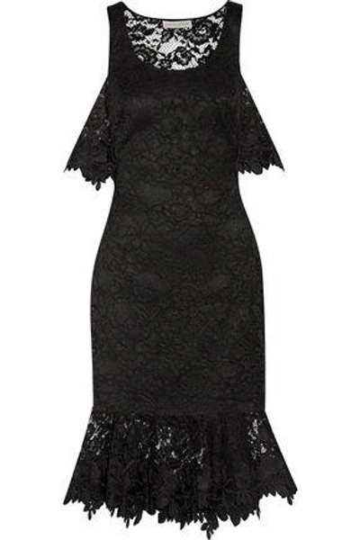 Sachin & Babi Woman Corded And Guipure Lace Dress Black