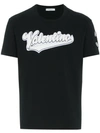 Valentino Terrycloth Logo Cotton Jersey T-shirt In Black