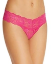 Cosabella Never Say Never Cutie Low-rise Thong In Bright Berry