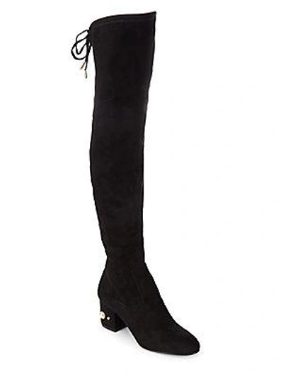 Ivanka Trump Paxxi Textile Over The Knee Boots In Black