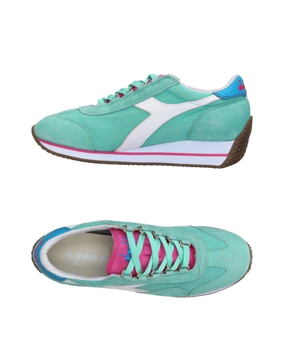 Diadora Trainers In Light Green