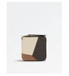 Loewe Puzzle Small Zip-around Leather Wallet In Dark Taupe Multitone