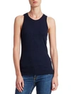 Cotton Citizen Amsterdam Boyfriend Tank Top In Navy