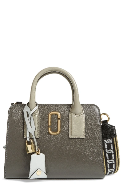 Marc By Marc Jacobs Little Big Shot Leather Tote - Grey In Graphite Multi/gold