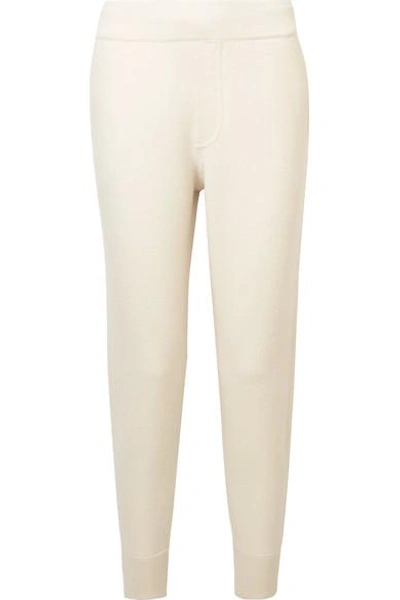 Alexander Wang T Merino Wool Track Pants In Ivory