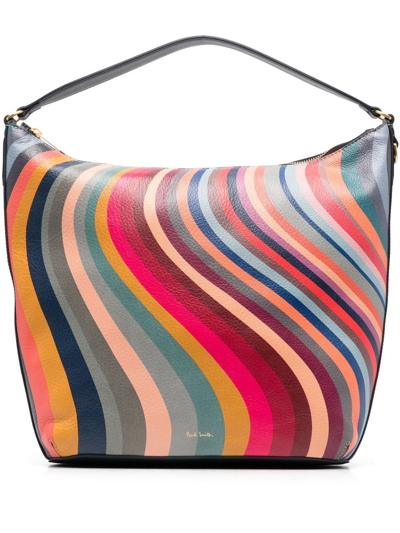 Paul Smith Swirl Striped Pattern Bag In Multicolor