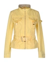 Peuterey Belted Coats In Yellow