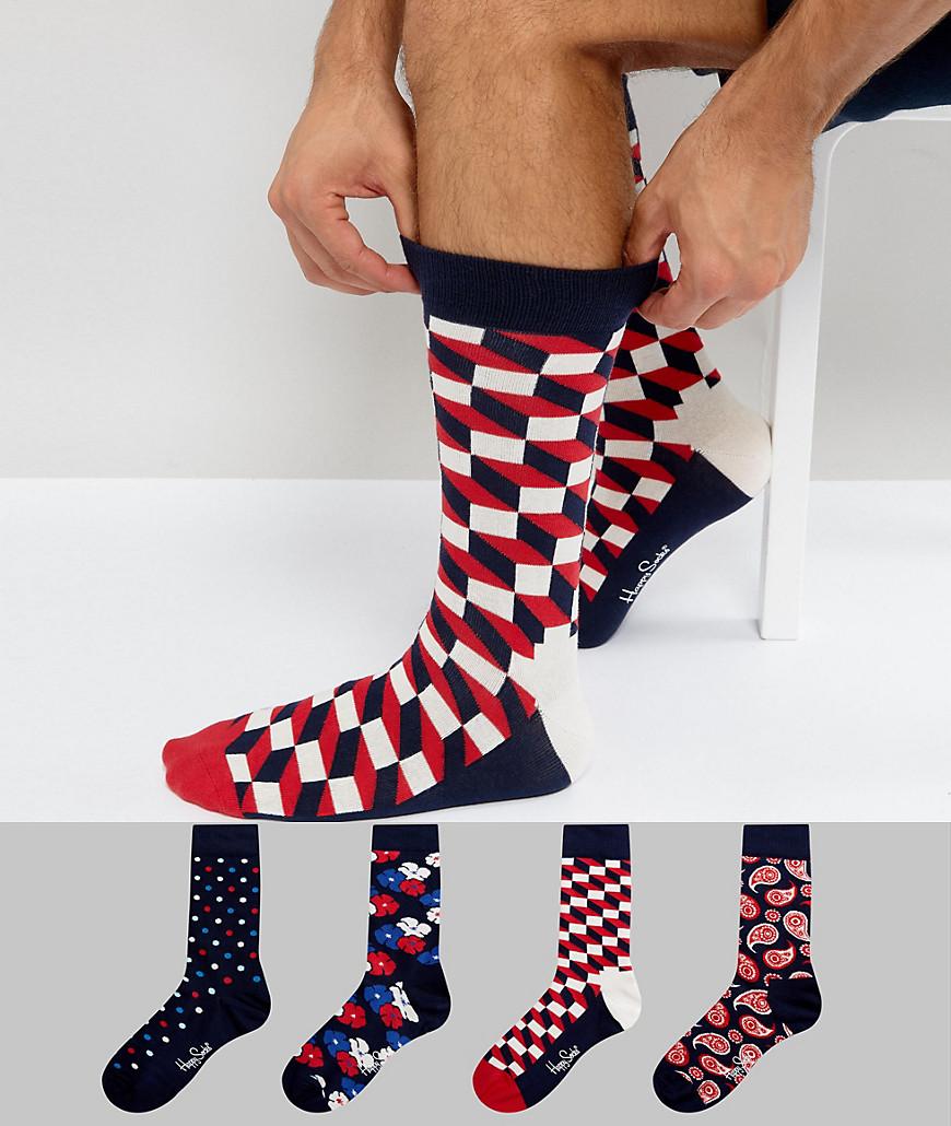 Happy Socks Gift Set 4 Pack Socks Multi ModeSens