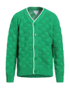 Bottega Veneta Crochet Cardigan In Green