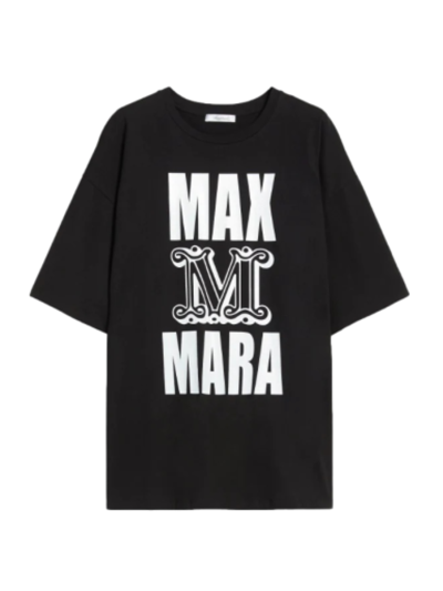 Max Mara T-shirt Carlo In Black