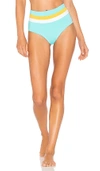 L*space Portia Reversible Colorblock Bikini Bottoms In Blue