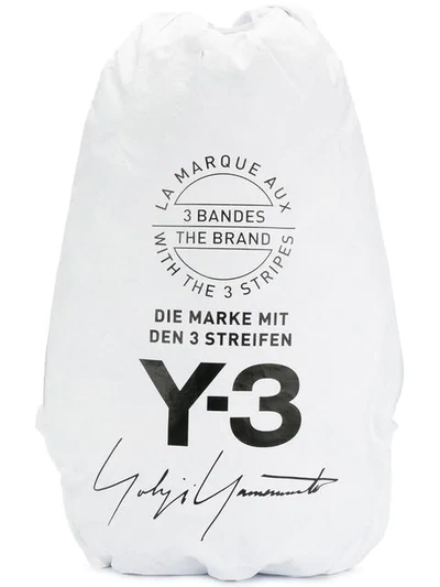 Y-3 Yohji White Ultralight Nylon Backpack
