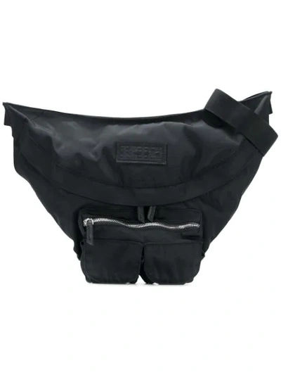 Ktz Logo Zipped Belt Bag In Black