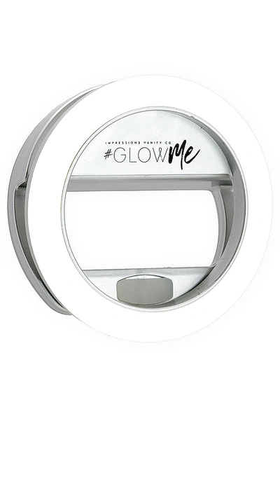 Impressions Vanity Glowme 2.0 Usb Rechargeable Led Selfie Ring Light In Shimmery Silver