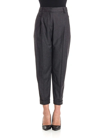 Newyorkindustrie Cotton Trousers In Anthracite