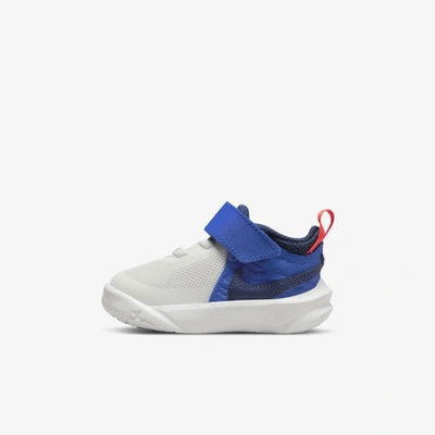 Nike Team Hustle D 10 Baby/toddler Shoes In Summit White/midnight Navy/game Royal/bright Crimson