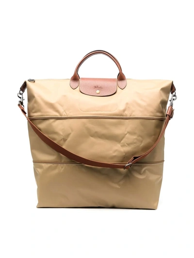 Longchamp Le Pliage Expandable Travel Bag In Braun | ModeSens