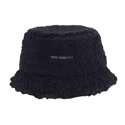 New Balance Unisex Sherpa Bucket Hat In Black
