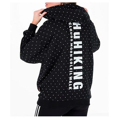 Adidas Originals Originals By Pharrell Williams Hu Hiking Logo Hooded  Sweatshirt In Black | ModeSens