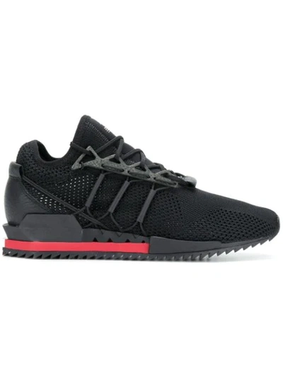 Y-3 Black And Red Harigane Sneakers