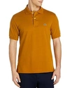 Lacoste Classic Cotton Pique Regular Fit Polo Shirt In Renaissance Brown