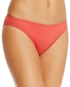 Vince Camuto Biscayne Bay Illusion Classic Bikini Bottom In Papaya Red