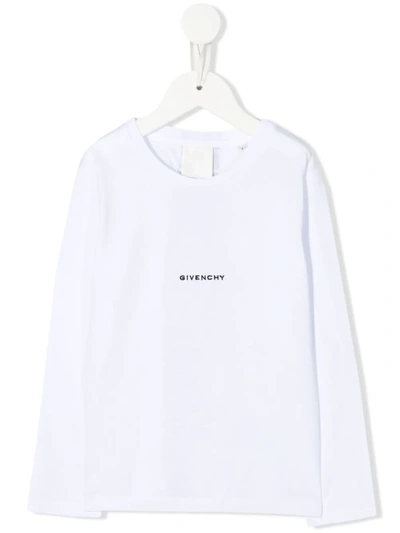 Givenchy Kids White Chito Edition 4g Long Sleeve T-shirt In Weiss