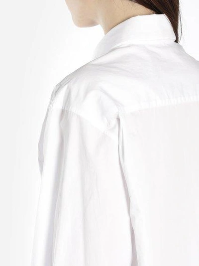 Yohji Yamamoto Women's White Gusset Collar Shirt